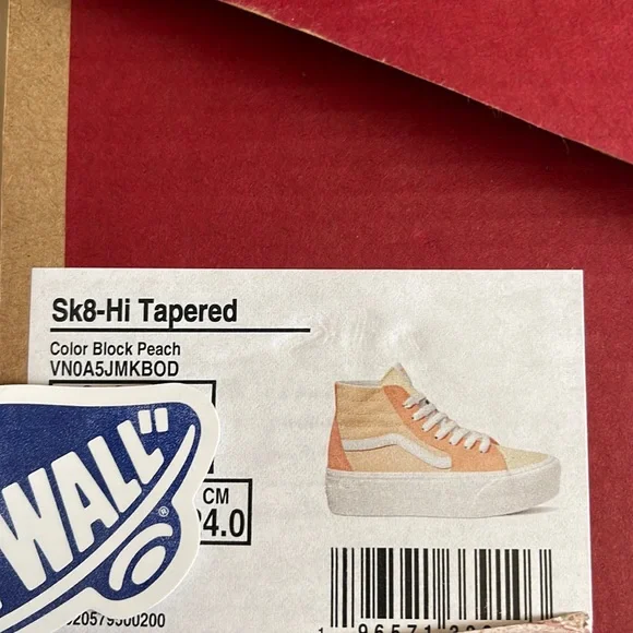 Vans Men’s Sk8-Hi Tapered Stacd
Color Block Peach
VN0A5JMKBOD
Platforms Sneakers - Picture 15 of 16